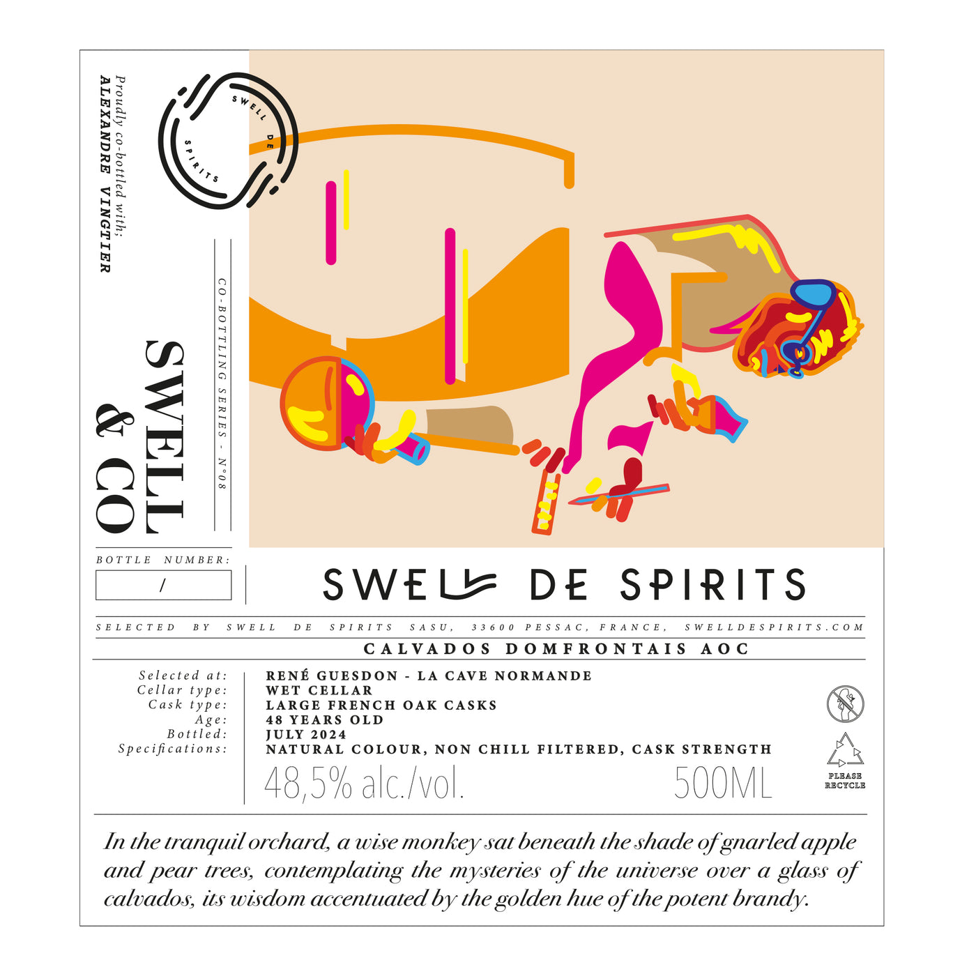 Swell de Spirits Swell & Co #8 Calvados René Guesdon 48ans 50cl