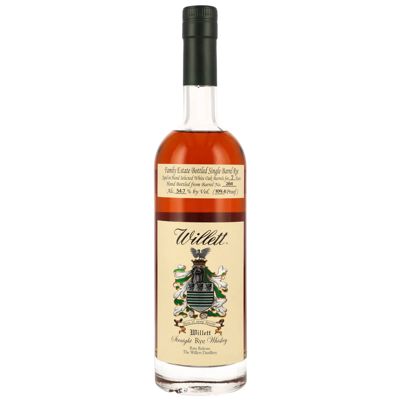 Willet Rye Whisky 7 Years Old Single Barrel #2611 70cl